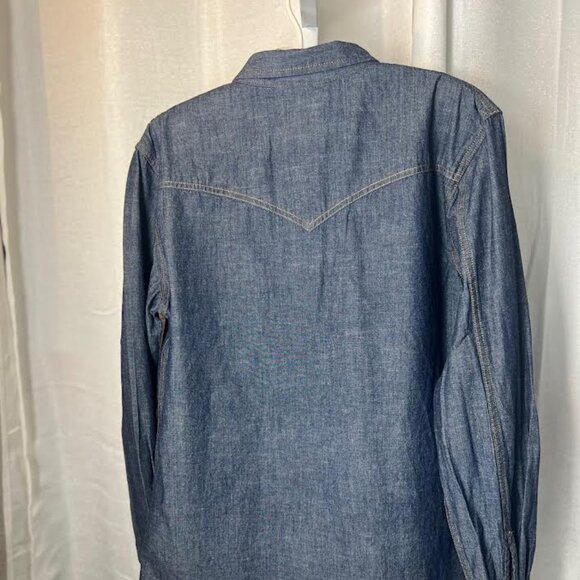 Levi's Men's Dark Denim Working Shirt - Size M - Picture 7 of 8